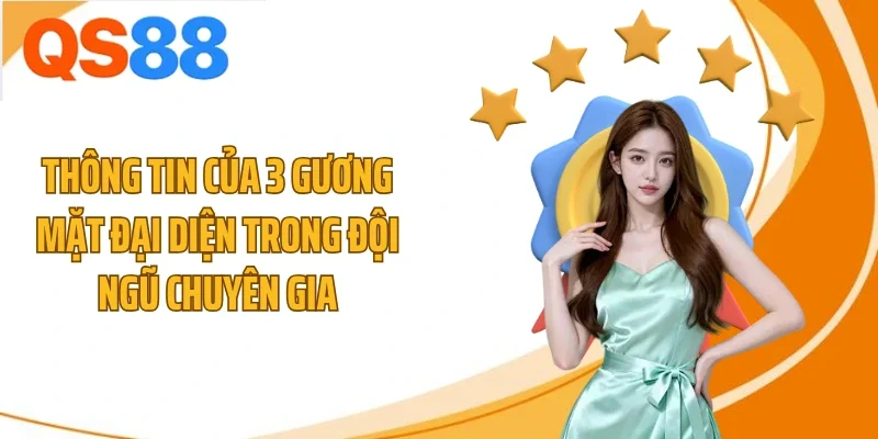 thong tin cua 3 guong mat dai dien trong doi ngu chuyen gia Thông tin của 3 gương mặt đại diện trong đội ngũ chuyên gia
